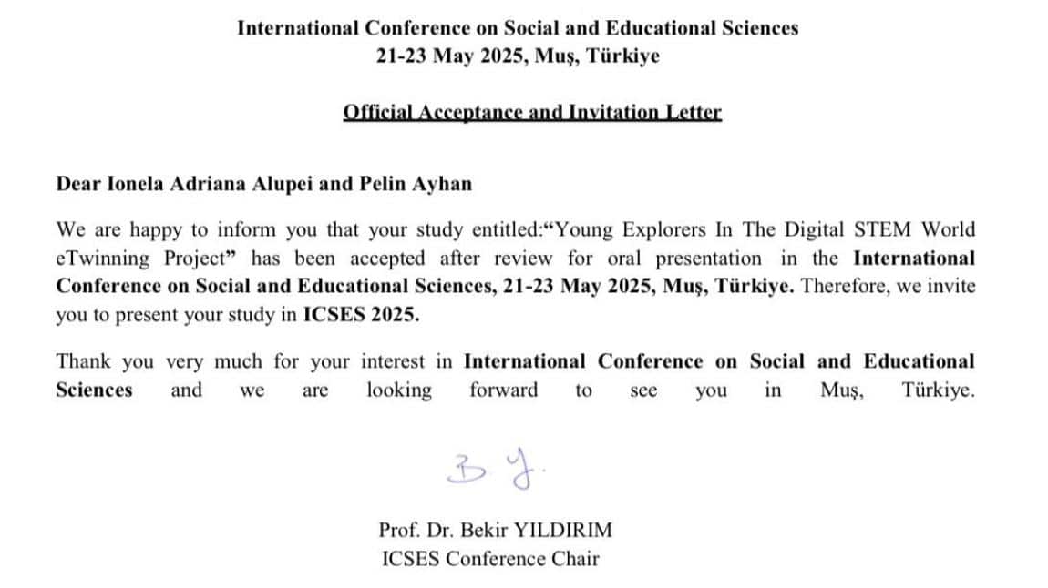 Zuhal ve Selahattin Barutçuoğlu İlkokulu 3-A Sınıfı, Uluslararası Eğitim Sempozyumunda STEM Projesini Paylaşıyor!